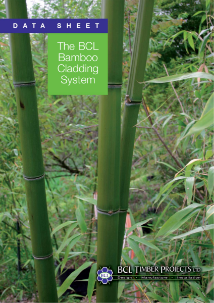 BCL 'Low Cost-Low Carbon' Bamboo Panel System