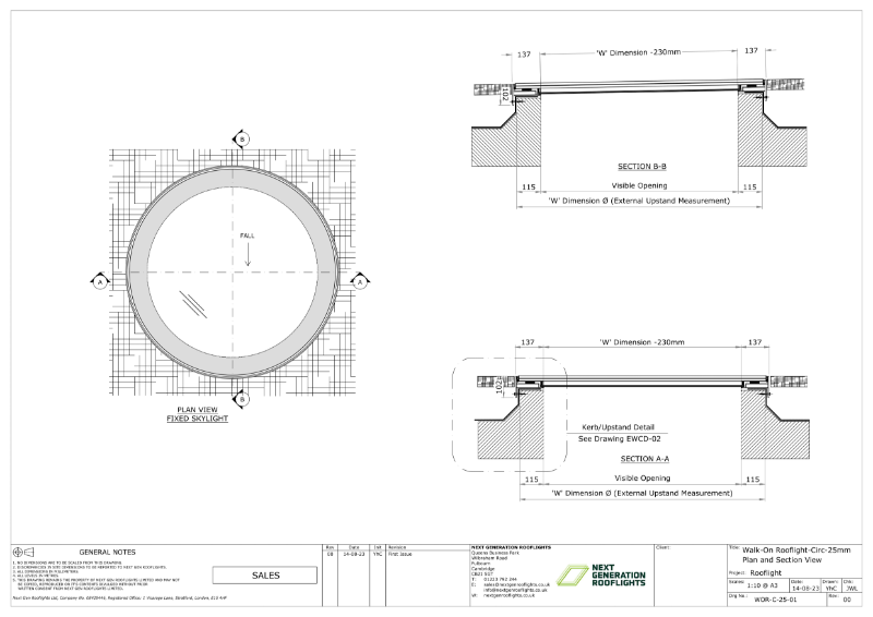 Walk-On Rooflight - Circular