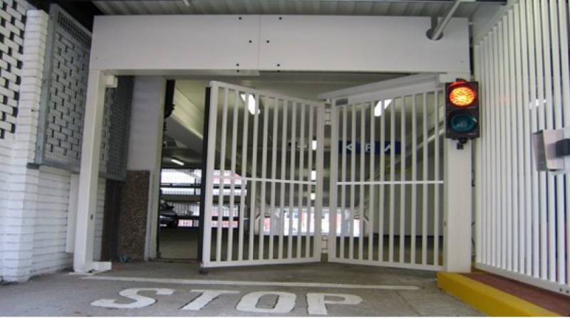 Automatic Bi-folding Security Gate LPS 1175 SR 1 (A1), SR 2 (B3), SR 3 (C5) and SR 4 (D10) & Secured by design (SBD).