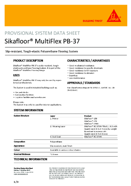 Sikafloor® MultiFlex PB-37
