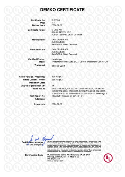 QA Certificate