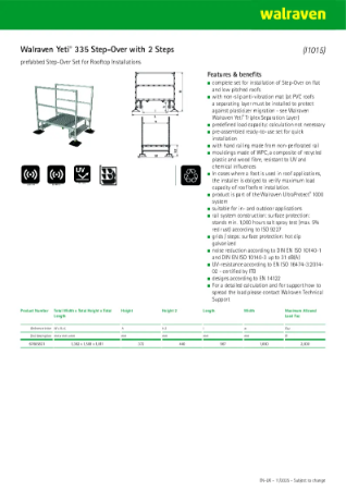 Yeti® 335 Step-Over with 2 Steps - Product Data Sheet