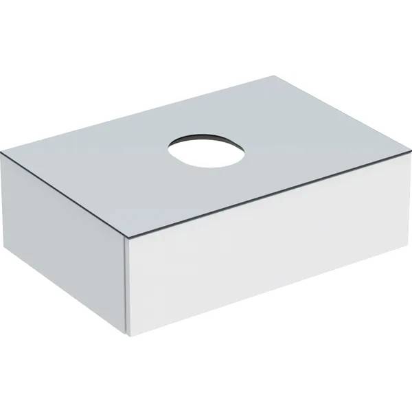 Geberit Variform Cabinet For Lay-On Washbasin, With One Drawer, Shelf Surface And Trap - Cabinet