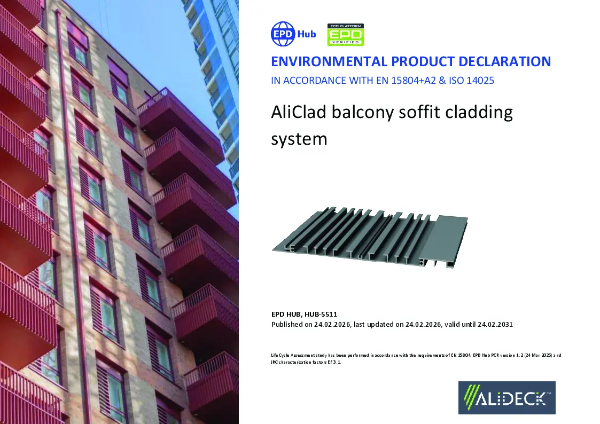 AliClad Balcony Soffit EPD