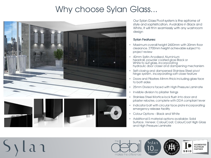 Sylan Glass with HPL Divisions
