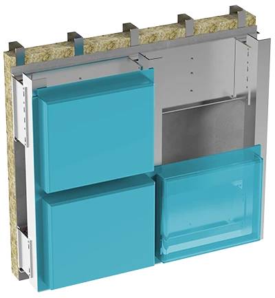 EVOX DF-DS Discrete Fix Cassette - Rainscreen Facade Panels