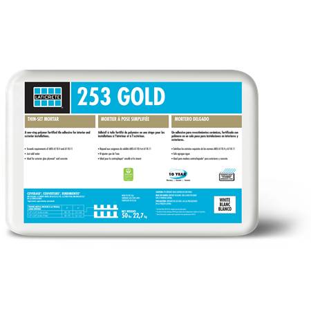 253 Gold - Polymer Fortified Cementitious Thinset