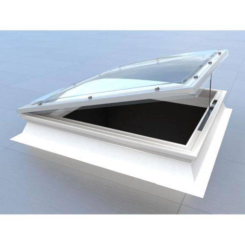 Flat Roof Window | Flat Roof Polycarbonate Dome Rooflight | Manual Opening | Brett Martin  - Polycarbonate Rooflight