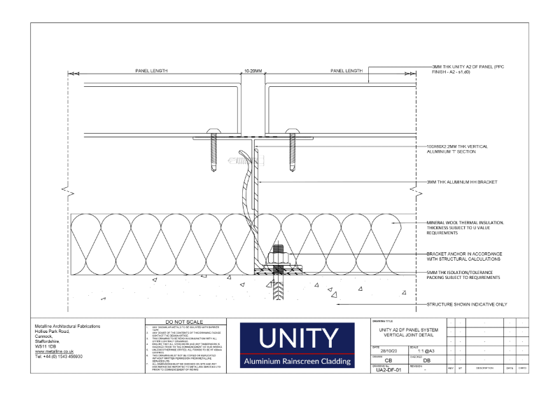 Unity A1 DF-01 Technical Drawing