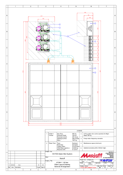 LPU6+1 140 bar Plant Data Sheet