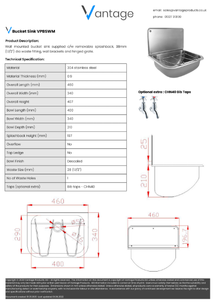 Product Data Sheet - VPBSWM