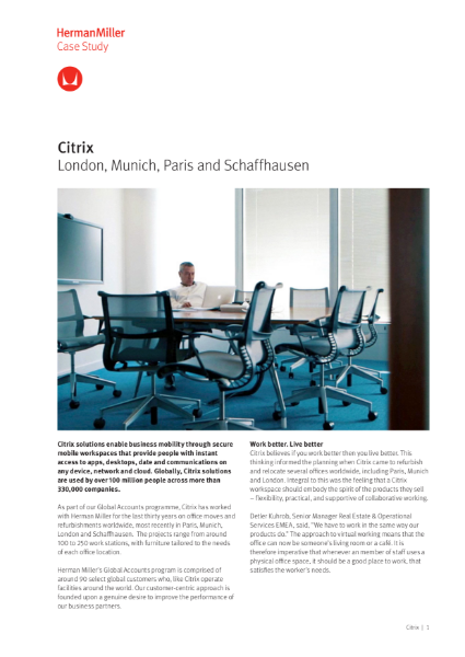 Case Study - Citrix - Herman Miller