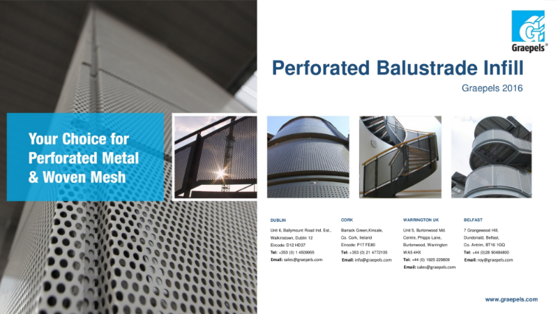 Perforated Balustrade Infill
