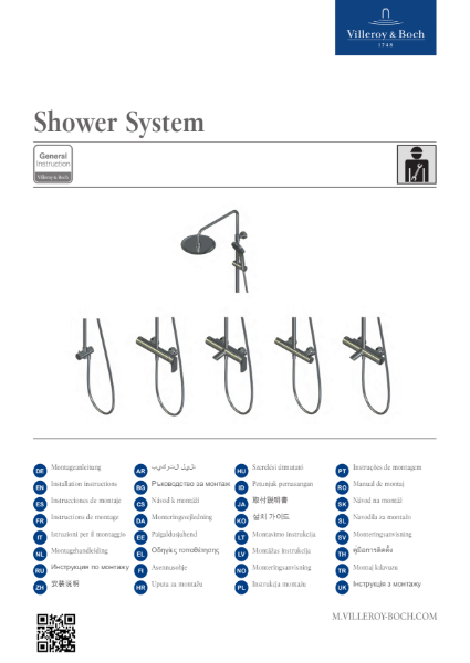 Shower System Installation Instructions