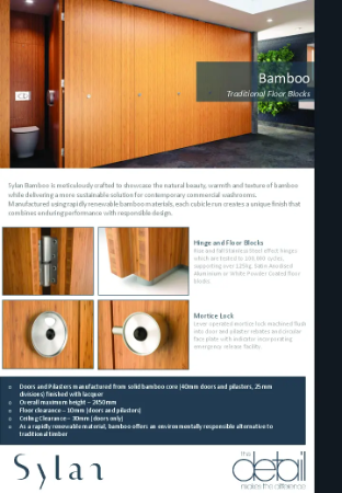 Sylan Bamboo Toilet Cubicle