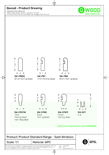 Qwood Standard Range - Sliding Sash