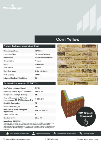 Corn Yellow Data Sheet