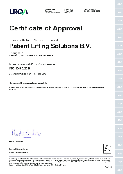 ISO 13485:2016 Medical devices (Quality management systems)