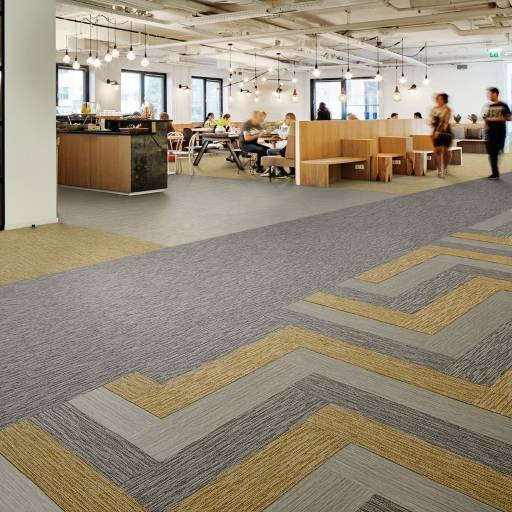Tessera Seagrass Carpet Tile Planks - Tufted carpet tile
