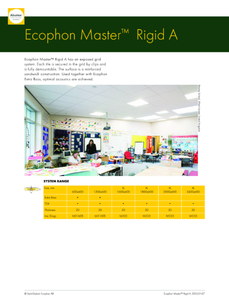 Master Rigid A Data Sheet