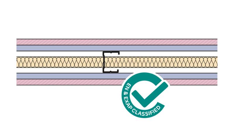 Siniat Single Frame Metal Stud Partition CS50R-15FMR15dB-25G - Metal Stud Partitioning