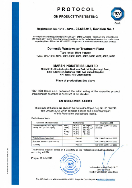 Domestic Wastewater Treatment Plant - Ultra Polylok