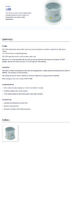 LSS - Data Sheet