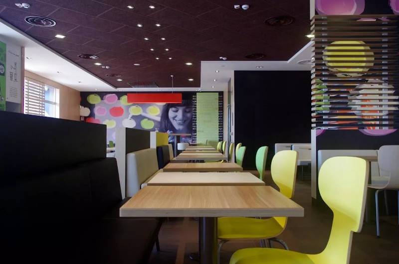 WoodWool at Next Generation McDonalds to assist with Sound Absorption