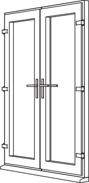 Heritage 2800 Decorative French Door F1 Open Out Deceuninck Ltd Nbs Source