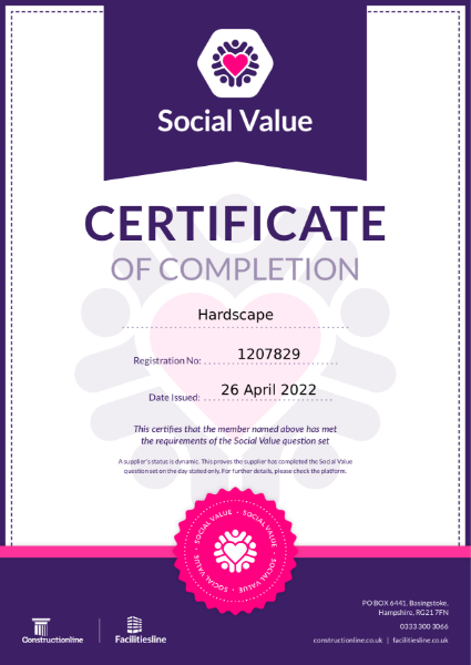 Constructionline Social Value Certification