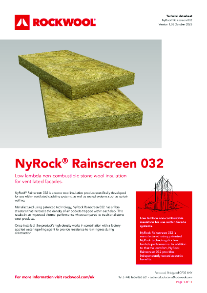 NyRock Rainscreen 032 - Datasheet