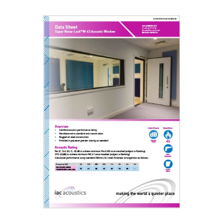 Super-Noise Lock W-63 datasheet