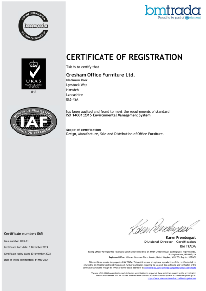 ISO 14001:2015 Environmental Management System