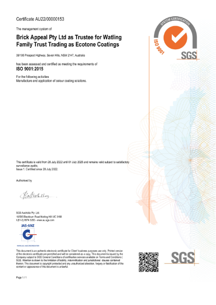 ISO 9001:2015 Certification