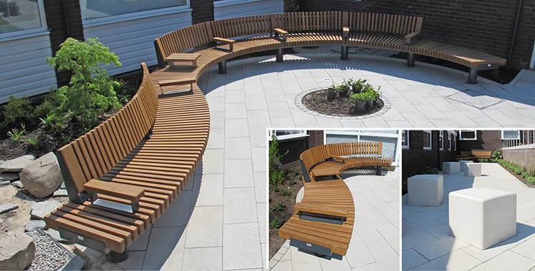 Modular seating for University of Leicester, Brookfield Campus