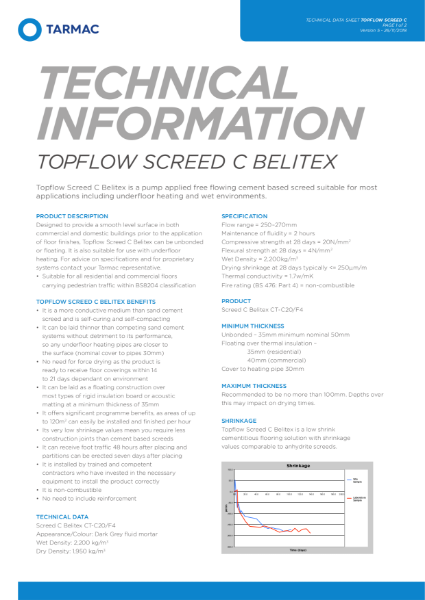 Topflow Screed C Belitex