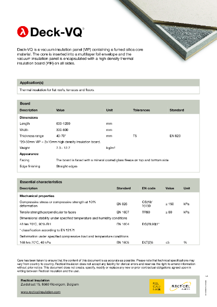 Deck-VQ Data Sheet