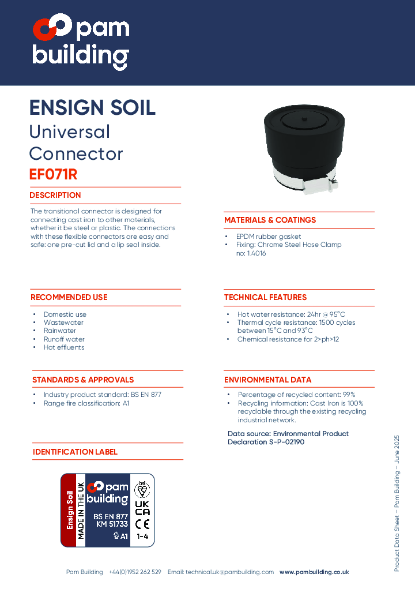 EF071R - Universal Connector