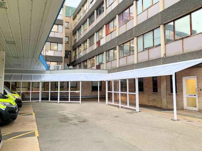 Addenbrookes Hospital - walkway canopy