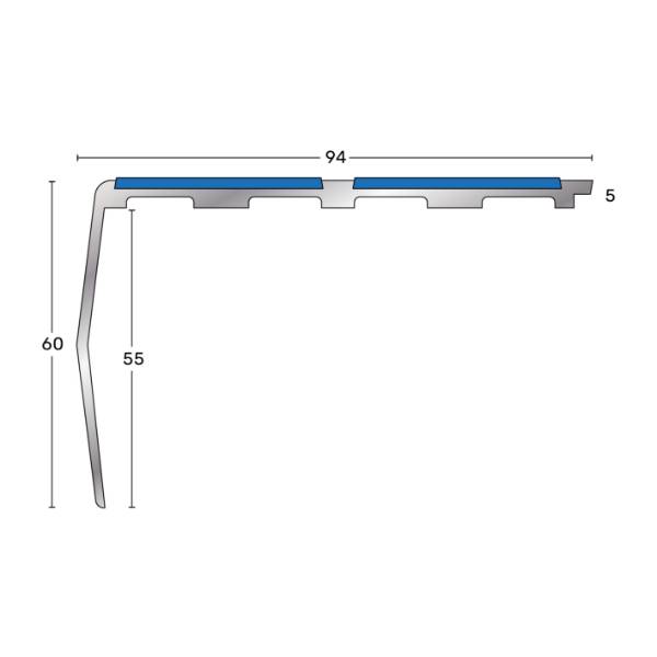 Stair Nosings For Carpet & Carpet Tiles (4-9mm gauge)