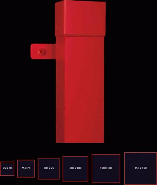 150 x 100 mm rectangular downpipe