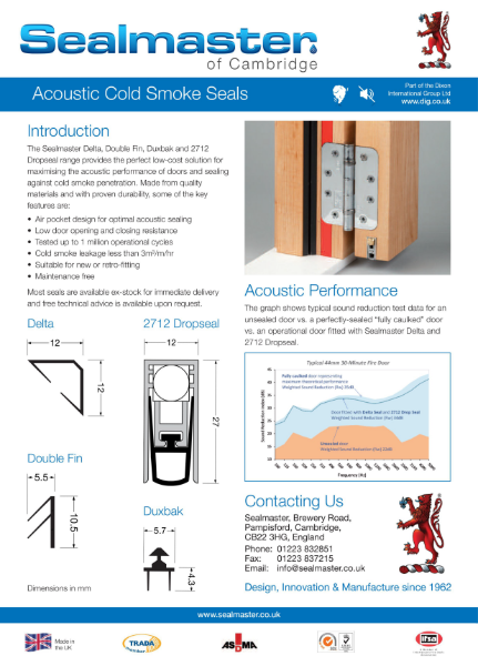 Sealmaster Acoustic Cold Smoke Seals