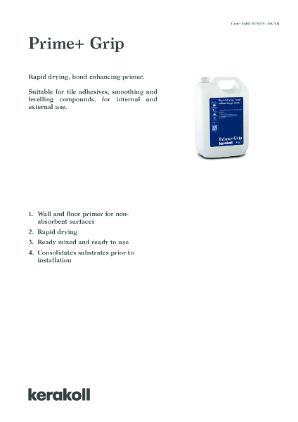 Prime+Grip - Product Data Sheet