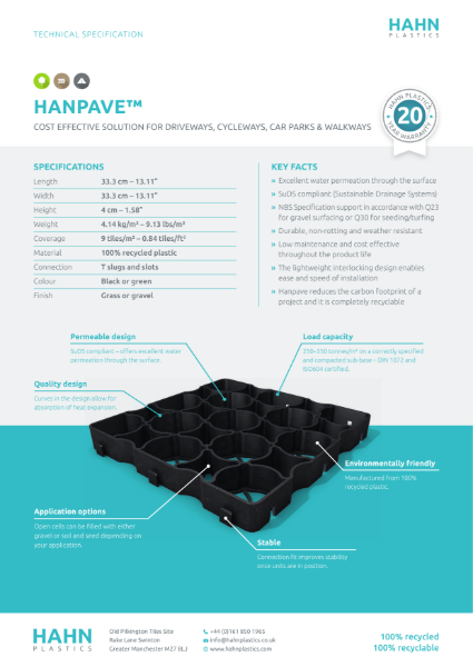 Hanpave -Technical Specification