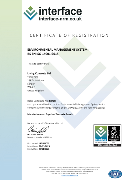 ISO 14001 Certificate (ID 26907)