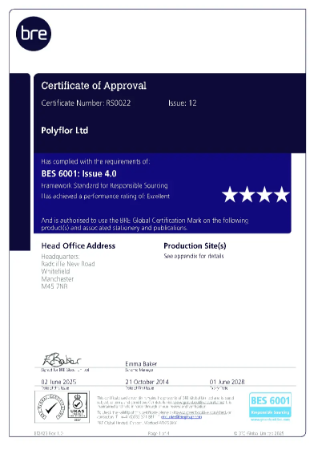 BRE Certificate