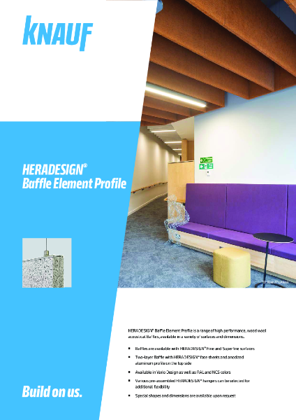HERADESIGN® Baffle Element Profile - Product Data Sheet