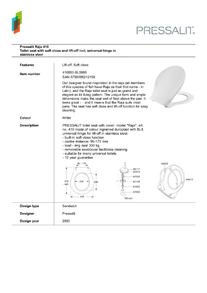 Raja 410 Data Sheet