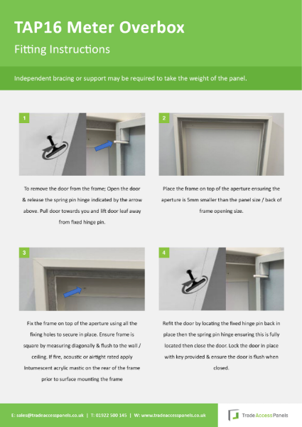 Fire Rated Over Box Fitting Instructions