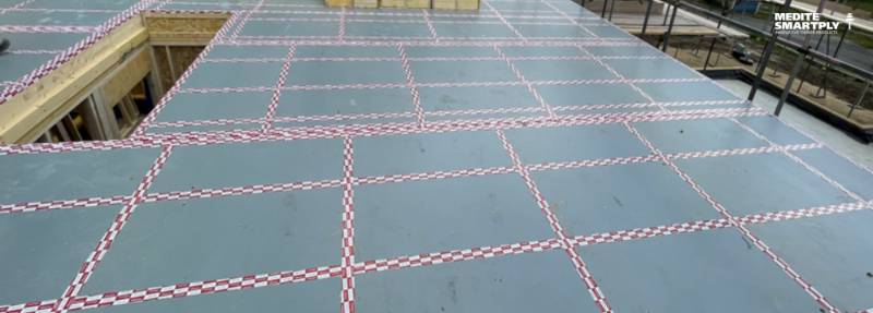 SMARTPLY SURE STEP DB benefits construction of a new residential development in Hampshire